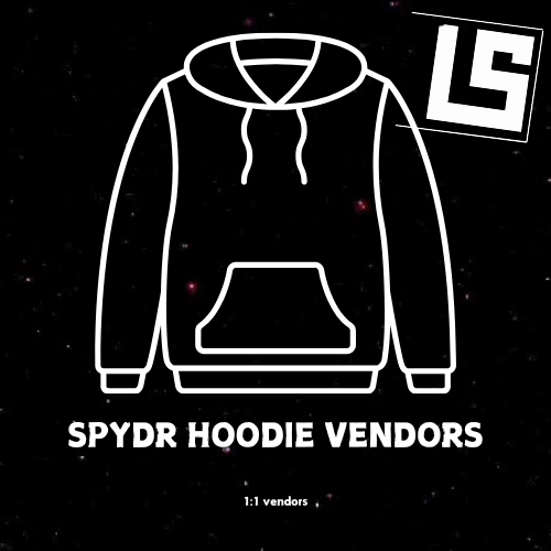 SPYDR HOODIE VENDORS